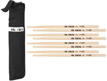 Vic Firth American Concept Freestyle Drumsticks with Stick Bag - 5B, 4-pack