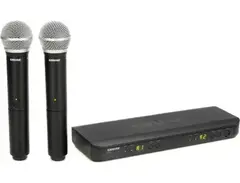 Shure BLX288/PG58 Dual Channel Wireless Handheld Microphone System - H10 Band main image