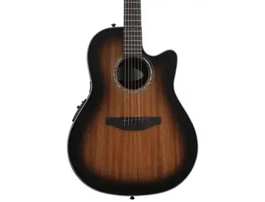 Ovation CS24P-ABLKW-G Celebrity Exotic Selection Acoustic-electric Guitar - Black Burst
