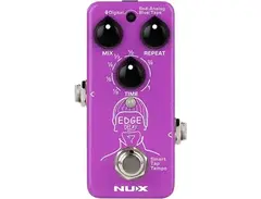 NUX NDD-3 Edge Mini Pedal with Three Delay Types and Smart Tap Temp Effects Pedal Purple