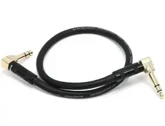 Monoprice Premier Series 1/4-inch TRS Guitar Pedal Patch Cable with Right Angle Connectors, 8-inch main image