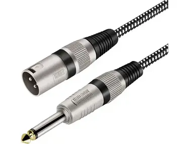 KINXIYU XLR Male to 1/4 Inch TS Cable