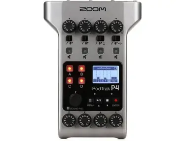 Zoom PodTrak P4 4-input Ultimate Recorder for Podcasting