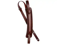 D'Addario John Lennon Leather Guitar Strap Brown main image