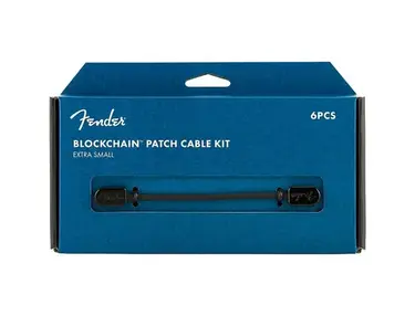 Fender Blockchain Patch Cable Kit Extra Small  Black