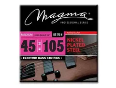 Magma Strings Electric Bass Medium Nickel Plated Steel Round Wound Long Scale 34" Set, .045 - .105