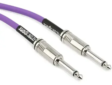 Ernie Ball P06415 Flex Straight to Straight Instrument Cable - 10-foot, Purple