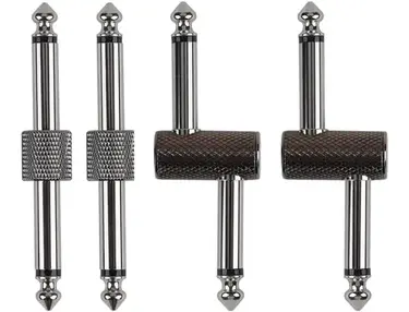 Rayzm Guitar Pedal Patch Connector, 6.35mm (1/4") Effect Pedal to Pedal Coupler