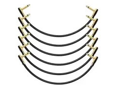 Donner Guitar Patch Cables Right Angle 12 Inch/30cm