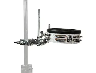 Toca Percussion Jingle-Hit Tambourine with Gibraltar Mount