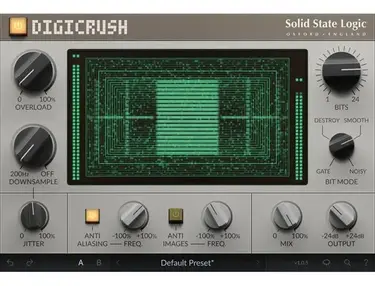 Solid State Logic Digicrush Digital Lo-fi Effects Plug-in