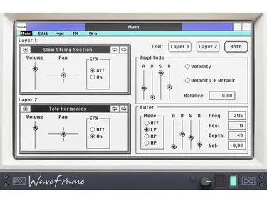 UVI PX WaveFrame Digital Sampling Synthesizer Plug-in