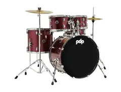 PDP by DW Encore Complete 5-Piece Drum Set With Hardware & Cymbals Ruby Red main image