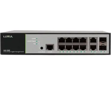 Luxul XMS-1208P 12-port/8 PoE+ Rackmount Gigabit Managed Switch