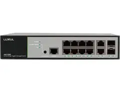 Luxul XMS-1208P 12-port/8 PoE+ Rackmount Gigabit Managed Switch