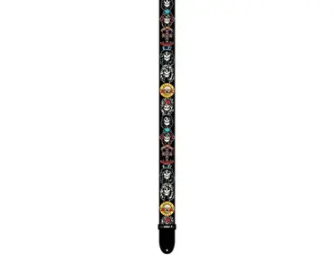 Perri's 2" Polyester Guitar Strap Guns N' Roses Design - Appetite for Destruction