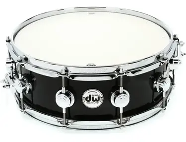 DW Collector's Series Snare Drum - 5 inch x 14 inch, Solid Black Lacquer