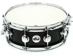 DW Collector's Series Snare Drum - 5 inch x 14 inch, Solid Black Lacquer main image