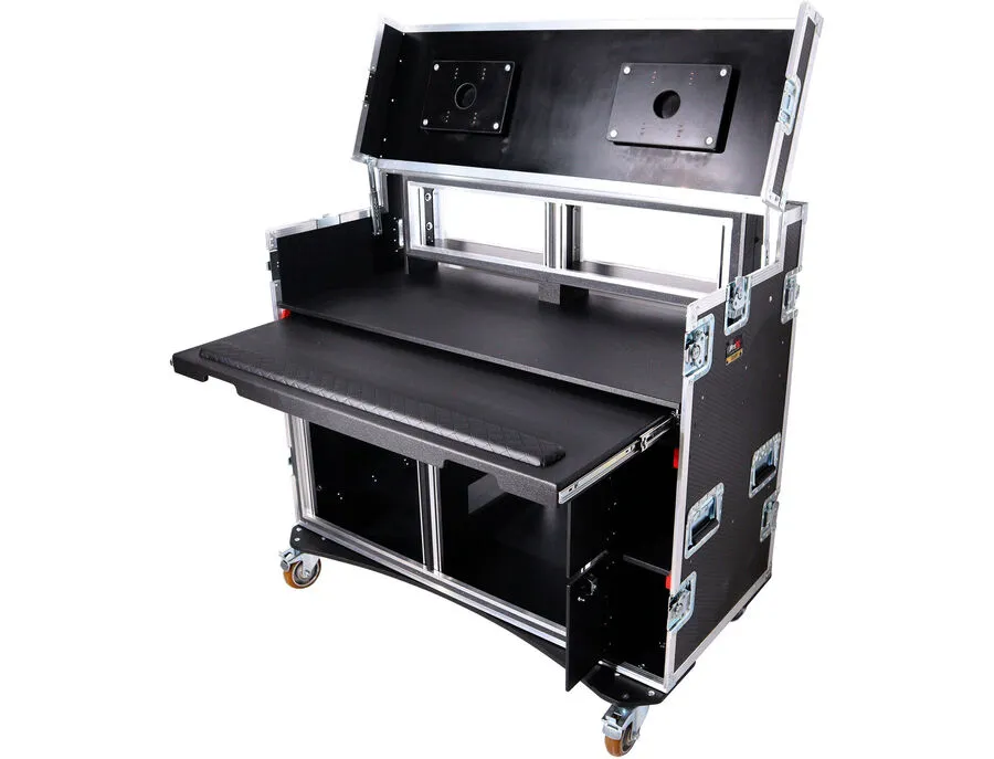 ProX Workstation Case for Broadcast Video Streaming with 2 x 12 RU & 2 ...