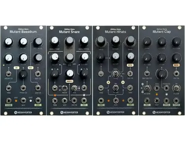Erica Synths Hexinverter Mutant Drum Eurorack Bundle