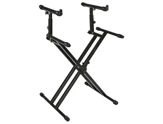 Quik Lok QL-742 Double Tier Double Braced Keyboard Stand