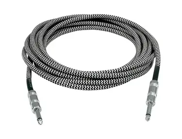 Musician's Gear Tweed Standard Instrument Cable 20 ft. Black and Silver