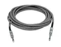 Musician's Gear Tweed Standard Instrument Cable 20 ft. Black and Silver