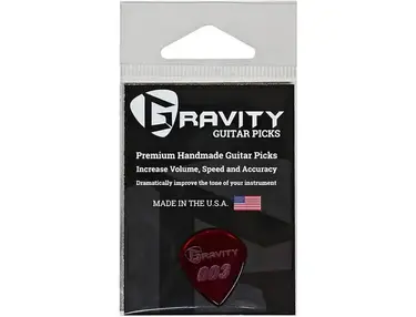 Gravity Picks 003 J3 Polished Red Guitar Picks 1.5 mm