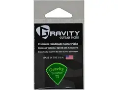 Gravity Picks Sunrise Mini Polished Fluorescent Green Guitar Picks 1.5 mm