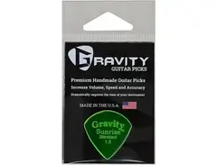 Gravity Picks Sunrise Standard Polished Fluorescent Green Guitar Picks 1.5 mm