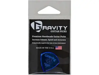Gravity Picks Sunrise Big Mini Polished Blue Multi-Hole Guitar Picks 2.0 mm