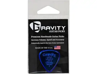 Gravity Picks Classic Standard Polished Blue Multi-Hole Guitar Picks 2.0 mm