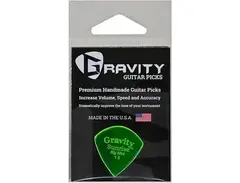 Gravity Picks Sunrise Big Mini Polished Fluorescent Green Guitar Picks 1.5 mm