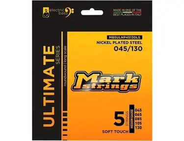 Markbass Ultimate Series Soft Touch Electric Bass Nickel Plated Steel Strings (45 - 130) Medium Gauge