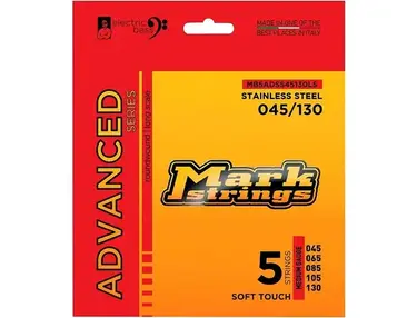 Markbass Advanced Series Soft Touch Electric Bass Stainless Steel Strings (45 - 130) Medium Gauge