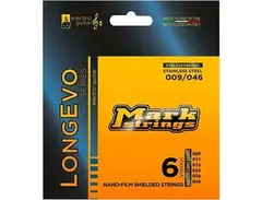 Markbass Longevo Series Nanofilm Shielded Stainless Steel Electric Guitar Stings (9-46) main image