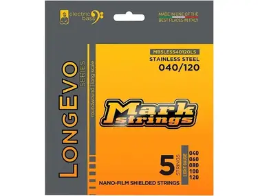 Markbass Longevo Series Nano Film Electric Bass Stainless Steel 5 Strings (40 - 120) Light Gauge