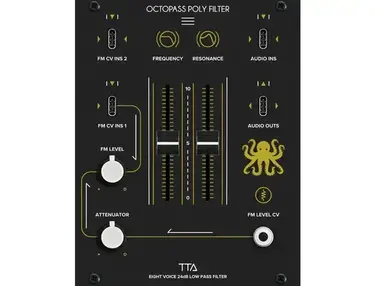 Tiptop Audio Octopass Poly Filter 8-voice Eurorack Module