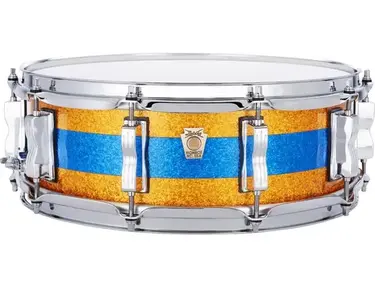 Ludwig Classic Maple Snare Drum - 5 inches x 14 inches, Gold/Blue Tri-Band