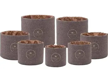 Meinl Sonic Energy Crystal Singing Bowl Sleeve Set - Brown, 8-14 inches