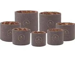 Meinl Sonic Energy Crystal Singing Bowl Sleeve Set - Brown, 8-14 inches
