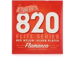 La Bella 820 Elite Red Nylon Flamenco Guitar Strings - Medium Tension