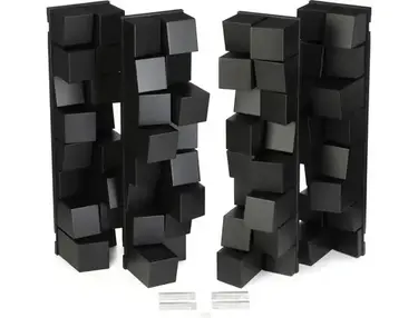 Vicoustic Multifuser Wood Sound Diffuser - Size 64, Matte Black