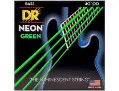 DR Strings NEON Hi-Def Green Bass SuperStrings Light 4-String