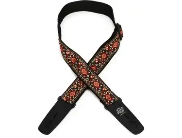 Lock-It Straps Retro Vintage Series jacquard Strap with Locking Ends - Chestnut Bay