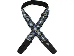 Lock-It Straps Retro Vintage Series jacquard Strap with Locking Ends - Blue Chill