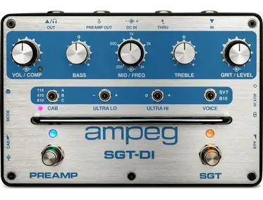 Ampeg SGT-DI Bass Preamp Pedal and DI - Blue Line Anniversary Edition