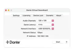 Audinate Dante Virtual Soundcard Token