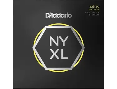 D'Addario NYXL32130MS NYXL Multi-scale 6-string Bass Strings - .032-.130