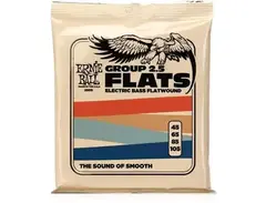 Ernie Ball 2805 Stainless Steel Flatwounds Bass Strings, .045-.105, Group 2.5